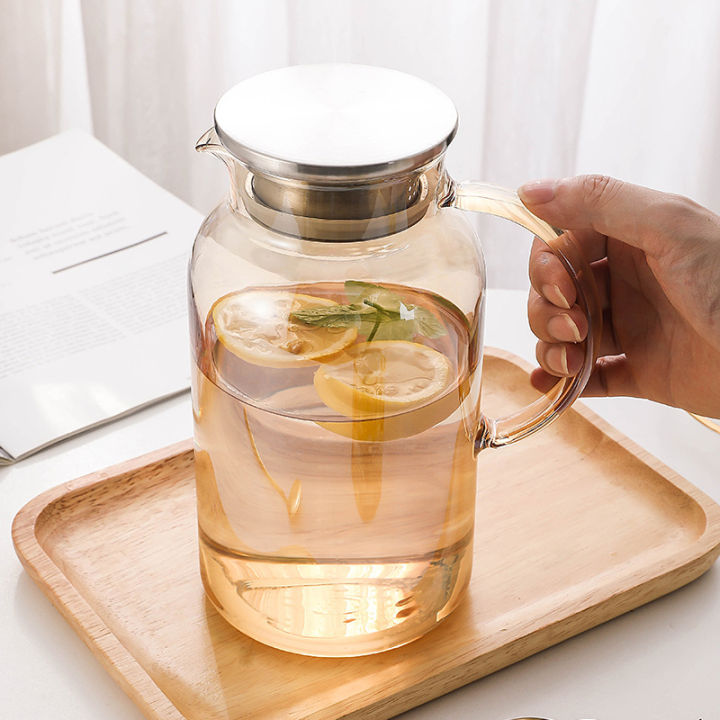 ถ้วยน้ำต้มเย็น-หม้อผูก-กระบอกน้ำเก็บความเย็นที่ใช้ในครัวเรือน-กระบอกน้ำเก็บความเย็นแก้ว-ความจุมาก-ที่ทำชาทนอุณหภูมิสูงกาน้ำชา