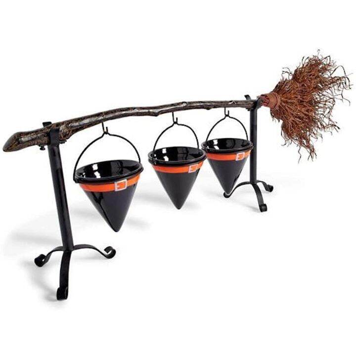 2021-halloween-snack-bowl-stand-with-removable-basket-organizer-halloween-party-pumpkin-fruit-holder-with-witch-broom-4