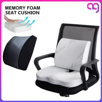 Memory Foam Waist Cushion Massage Back Orthopedic Pillow Lumbar Office  Chair Cushion Car Seat Support Pad Buttock Coccyx Pillows