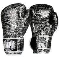 【LZ】﹍∋  Couro do plutônio luvas de boxe ouro/prata 6oz 8oz 10oz 12oz adulto criança python saco de boxe viper padrão boxeo luvas soco fitness