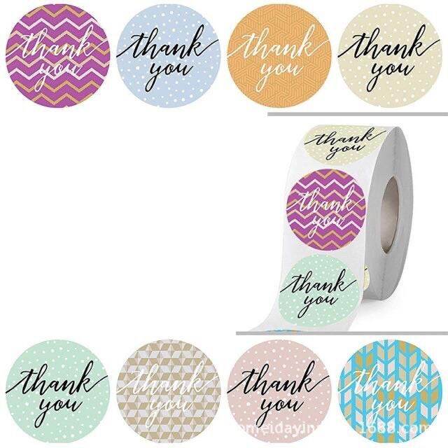 พร้อมส่ง-สติ๊กเกอร์ขอบคุณ-สติ๊กเกอร์ขอบคุณ-thank-you500-ดวง-สติ๊กเกอร์ติดขนม-500ดวง-สติ๊กเกอร์สำเร็จรูป