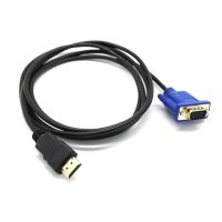 HDMI ทอง15ขา CKT ตัวผู้กับ VGA ตัวผู้สามารถใช้ได้กับสายเคเบิลอะแดปเตอร์วิดีโอ VGA ตัวผู้ขนาด1.8ม./6ฟุต