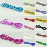 1 Pair Fashion Magic Popular Shoe Laces Gold Silk Pearl Light Round Shoelace Quality Nylon Safety Outdoor Sports Shoelace Hot