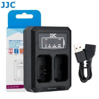 JJC สองเครื่องชาร์จ USB สำหรับ NP-FW50แบตเตอรี่ของกล้องโซนี่ ZV-E10 A6000 A6100 A6300 A7R DSC-RX10 A6400 A6500 A5000 A5100 A3000สอง A7S II A7R II IV