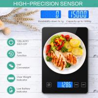 AMIR Precision Electronic Scales Mini USB Balance Digital Gram Cooking Food LCD Display Scales For Kitchen Cooking 15kg Luggage Scales