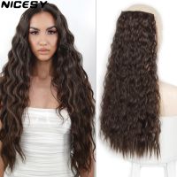 NICESY Synthetic 5 Clip In Hair Extensions Resistant 22Inch Piece Hairpiece