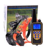 Electric Dog Training Collar 800m Remote Control Waterproof Rechargeable with LCD Display for All Size Bark Stop DOG Collar