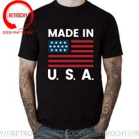 American Flag Made In Usa Printed T Shirt For Men Male Tshirt Tshirt