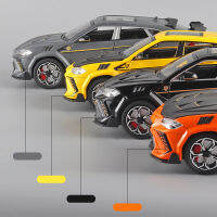 1:24 URUS Bison SUV Coupe สเปรย์รถโลหะผสมรุ่นเสียงและแสงจำลองรถตกแต่งคอลเลกชันของเล่นเด็ก Gift