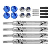 4Pcs Steel Front and Rear Drive Shaft CVD for 1/10 Slash Stampede Hoss VXL RC Car Upgrade Parts