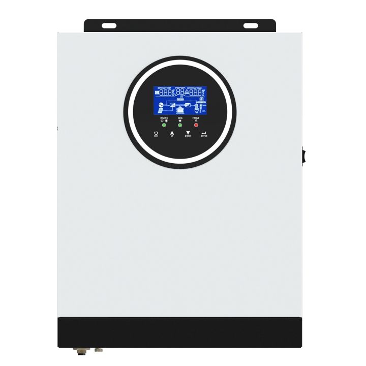 3kw3000w Solar Hybrid Inverter 24v Ac230v Off Grid Pure Sine Wave Inversor 80a Mppt Solar 6610