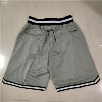 เสื้อคุณภาพสูง ❉Cheap Mens Shorts Nba Brooklyn Nets Just Don Gray with Pockets S130