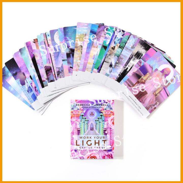 ready-stock-เวอร์ชั่นภาษาอังกฤษที่ศักดิ์สิทธิ์ทำงานของคุณ-light-oracle-cards-divination-การ์ดเกมไพ่ทาโรต์การ์ด