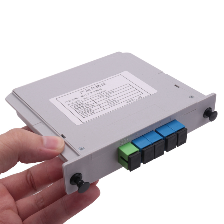 2x-1-4-fiber-optical-plc-splitter-sc-upc-1x4-lgx-box-cassette-card-inserting-plc-splitter-module