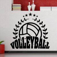 Volleyball Sign Logo Window Sticker Popular Sports Volleyball Sports Club Decoration Volleyball Sports Lover Wall Decals AZ527