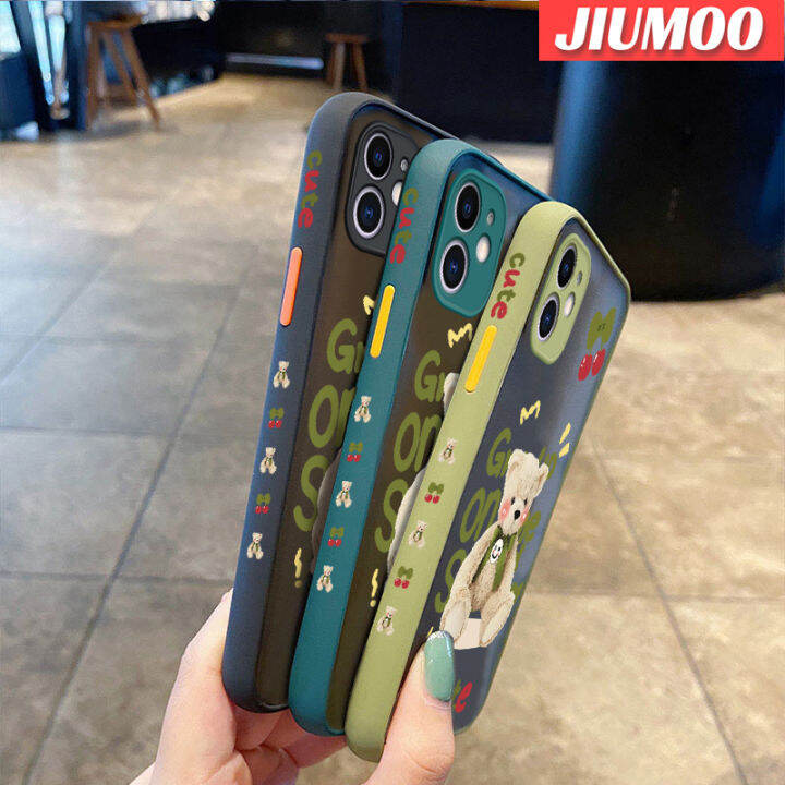 jiumoo-เคสโทรศัพท์ปลอกสำหรับ-samsung-กาแลคซีแบบแข็งกันกระแทกดีไซน์ใหม่ตุ๊กตาหมีลายการ์ตูนสุดน่ารัก-j4-2018-j4บวก2018-j4เคสซิลิโคนลายขอบคลุมทั้งหมดป้องกันเลนส์กล้องเคสนิ่ม