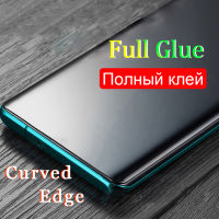 กาวเต็ม 3D ขอบโค้ง 9H กระจกนิรภัยสำหรับ OPPO ค้นหา X2 X3 Pro Neo Reno 4 3 Pro 5G Ace 2 ป้องกันหน้าจอใสใส-fi9o