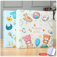 6-inch Photo Album Writable Collection of Children Growth Photos 200pcs High-capacity Home Hard Shell Paper Interleaf Albums  Photo Albums