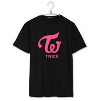 【New】เสื้อยืดผ้าฝ้ายTwice and member name printing summer short sleeve o neck t shirt kpop momo jihyo tzuyu t-shirt tees 732A