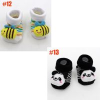 Cute Newborn Baby Socks Animal Cartoon Doll Infant Socks Model Anti-slip Socks