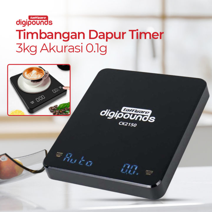 Timer Scale 3kg Timbangan Kopi Digital Timer Portable Coffee Scale