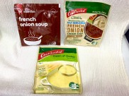 COMBO SOUP POWDER FRENCH ONION SIMMER SOUP CREAM OF CHICKEN FRENCH ONION