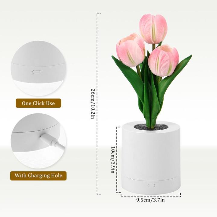 ไฟกลางคืนดอกไม้ประดิษฐ์ช่อดอกไม้ปลอมโคมไฟหัวเตียงไฟ-usb-สำหรับกลางคืนดอกไม้ประดิษฐ์โคมไฟดอกไม้โคมไฟหัวเตียงแบบชาร์จไฟได้สำหรับโต๊ะทำงานในห้องนอน