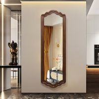 [COD] American-style solid full-body mirror wall-mounted home new Chinese-style narrow entry porch medieval retro dressing