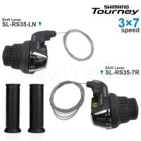 SHIMANO Tourney 3X6/7 Speed Shifters SL-RS35 REVOSHIFT คันเกียร์3 × 6S 3 × 7 S 6V 7V 18 21 Speed ชิ้นส่วนดั้งเดิม