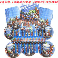 100PCSLOT 20 Person Happy Birthday Kids Superhero Baby Shower Party Decoration Set Banner Straws Cups Plates Supplier