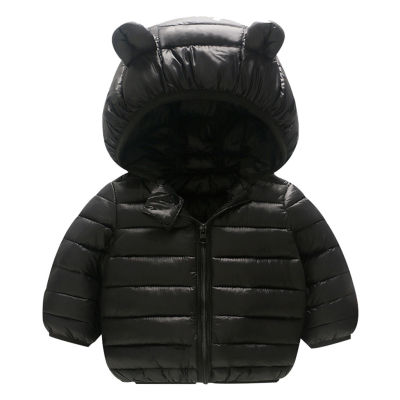Cute Baby Girls Jacket Kids Boys Warm Down Coats With Ear Hoodie Spring Girl Clothes Infant Childrens Clothing For Boys Coat