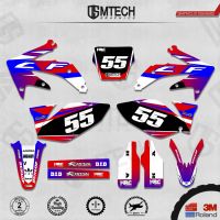 DSMTECH Customized Team Graphics Backgrounds Decals 3M Custom Stickers For 2005 2006 2007 2008 CRF450R 002