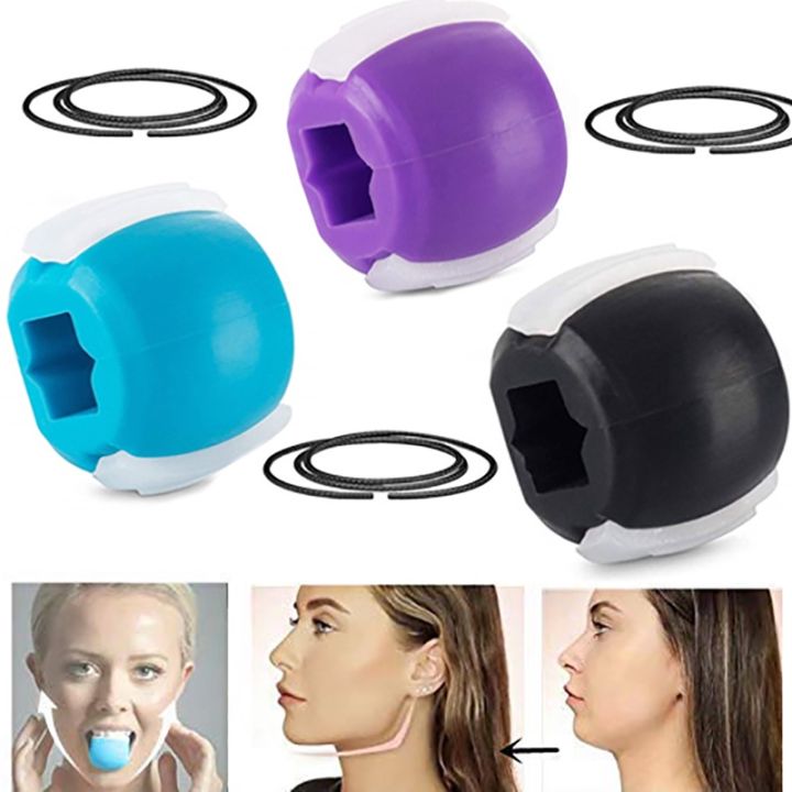 Jawline Exercise Alat Latih Otot Rahang Jawline Exerciser Face And Neck Toning Ball Equipment 