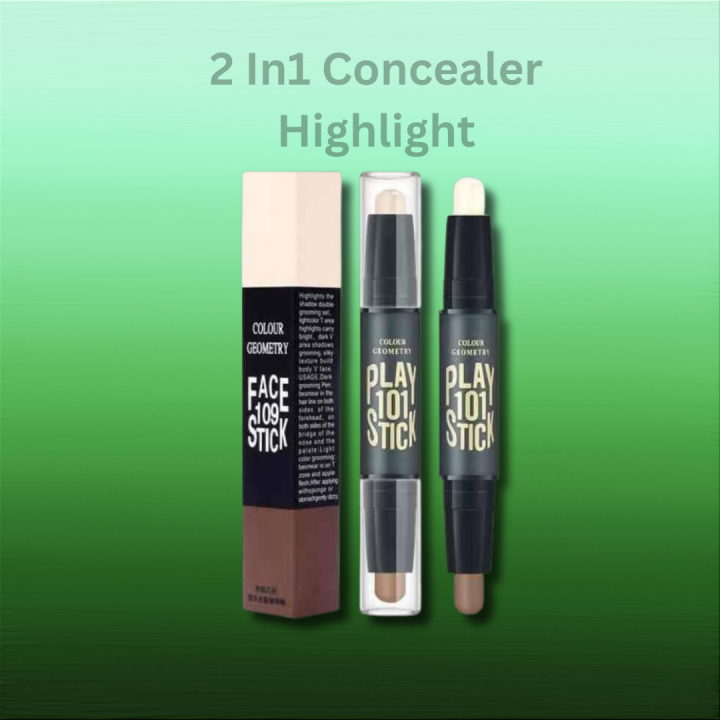 2 In1 Concealer Highlight Shadow Face Contour Dual Ended Contour Stick