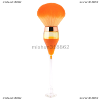 mishun318862 1PC Wine Glass Shape Mineral Powder แปรงแต่งหน้านุ่มแปรงรองพื้น