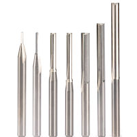 5pcs 8mm 6mm 5mm 4mm 3.175mm Two Flutes Straight Router Wood CNC Slot Slotting แกะสลัก Bit End Mill เครื่องมือ Milling Cutter 1/8 -