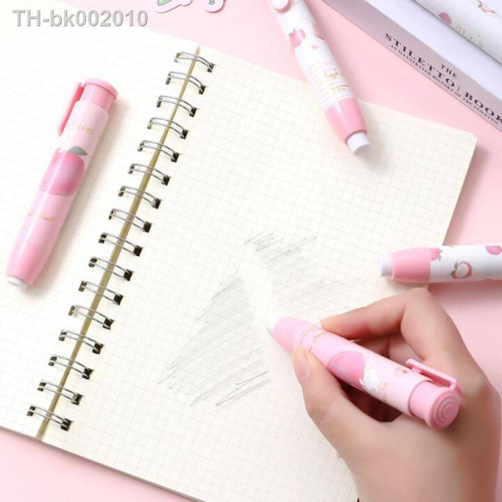 6pcs-cute-cartoon-peach-rabbit-push-eraser-for-students-drawing-and-painting-available-stationery