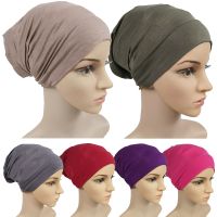 【CW】 Muslim Veil Modal Hijab Warm Scarf Turbans Female Headband Soft Tube Cap Shading Hair