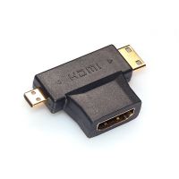 Konektor adaptor Hdmi Male ke Mini Hdmi Male Micro Hdmi Male 3 In 1 untuk GRATIS Pengiriman