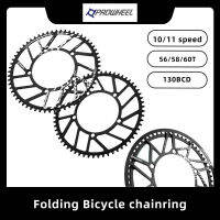 PROWHEEL FD-17FD-19พับจักรยาน Chainring 130BCD 565860T สำหรับ891011ความเร็วอลูมิเนียม Chainwheel Chankset จักรยานอะไหล่