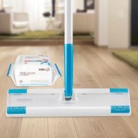 ☋❈ Eyliden Floor Wipe Disposable Dust Flat Mops with 25 Dry Refill Floor Wipes Pads for Wood Tile Laminate Floor Cleaning