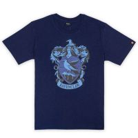 Warner Bros. Harry Potter Ravenclaw T-shirt เสื้อยืดผู้ชายแฮร์รี่พอตเตอร์เรเวนคลอ  ENYF