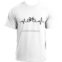 Heartbeat Cycling - Bicycle tee Bike sports top Cotton Short Sleeve T shirt