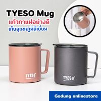 TYESO mug แก้วกาแฟ แก้วเก็บอุณหภูมิ ร้อน/เย็น อย่างดี SUS304 ขนาด 400 ml.