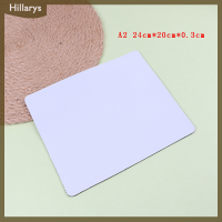 [Hillarys] แผ่นรองเมาส์สีขาว1ชิ้นสำหรับแล็ปท็อปคอมพิวเตอร์แท็บเล็ตพีซี