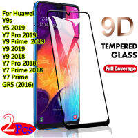 2 ชิ้น 9D โค้งฟิล์มกระจกนิรภัยสำหรับ Huawei y9s Y9 นายกรัฐมนตรี Y7 P RO Y5 2019 Y7 Y5 Y6 นายกรัฐมนตรี 2018 แก้วป้องกันหน้าจอขอบนุ่มฟิล์มป้องกัน