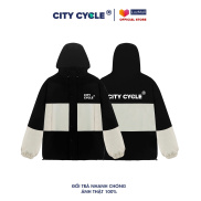 Áo Khoác Gió Local Brand Sporty City Cycle vải gió dù 2 lớp oversize nam