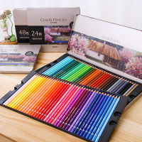 Deli ดินสอสีน้ำมันชุด24364872สีภาพวาดสีน้ำมันวาดดินสอสีสำหรับโรงเรียนนักเรียนอุปกรณ์ศิลปะ