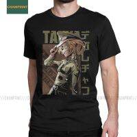 Mens T-Shirt Youjo Senki Tanya Unique 100 Cotton Tees Short Sleeve Von Empire War Evil Anime T Shirts Round Collar Tops