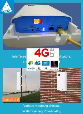 4G LTE Outdoor Router AP เร้าเตอร์ ใส่ชิม ปล่อย WiFi รองรับ 3G,4G รองรับ Wifi สูงสุด 32 User